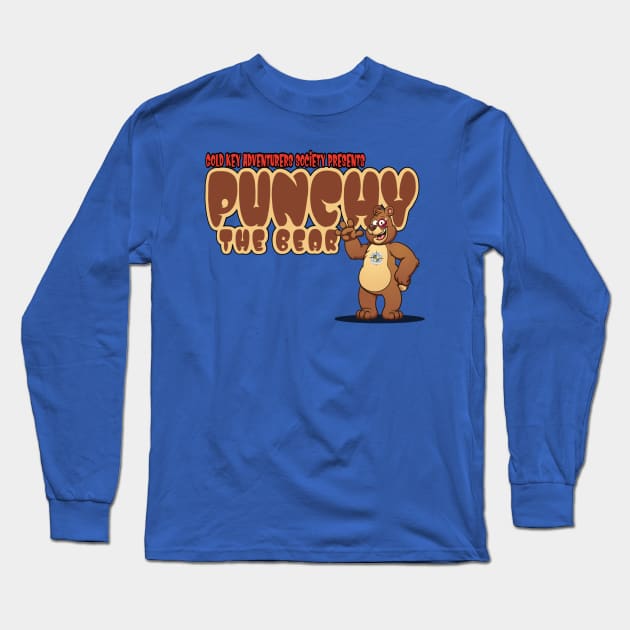 Punchy the Bear Long Sleeve T-Shirt by GoldKeyAdventurersShop